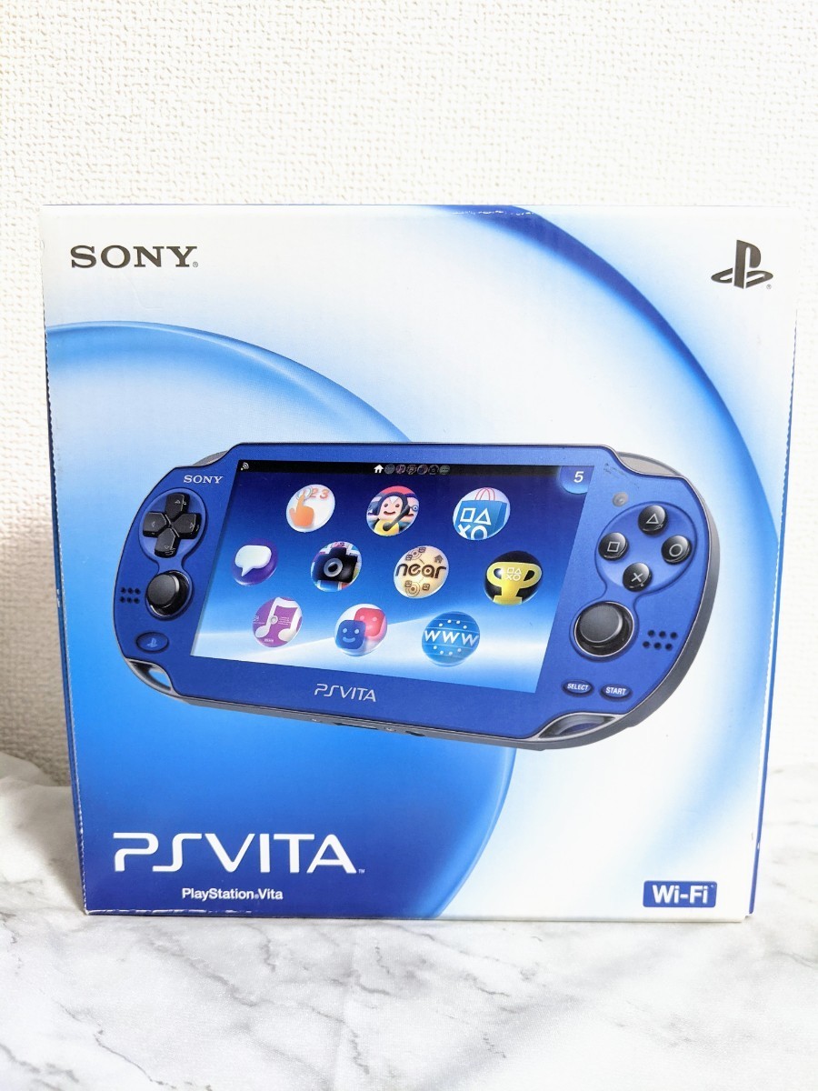 【新品】限定モデル PSVITAハードPlayStation Vita本体 Wi-Fiモデル サファイア・ブルー
