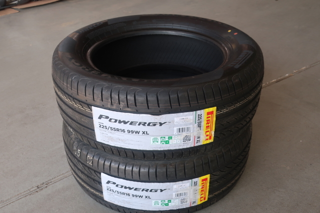 ☆新品☆ PIRELLI ピレリー POWERGY パワジー 低燃費タイヤ 225/55R16 99W XL 16インチ 2本セット ベンツ(※本州のみお届け可)