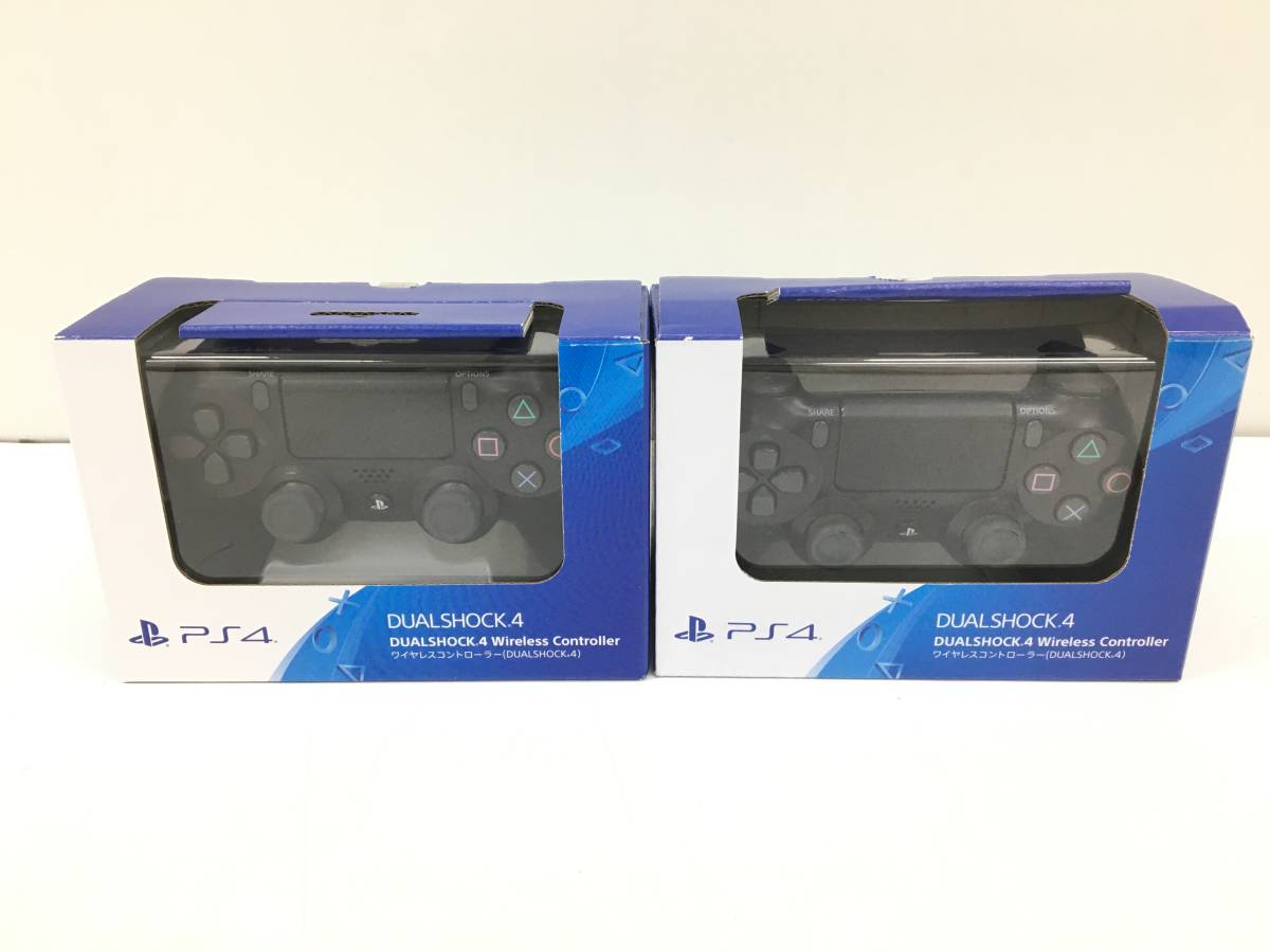 SONY PS4 PlayStation4 DUALSHOCK4 ワイヤレスコントローラー CUH-ZCT2J 2点セット 動作確認済み ユーズド