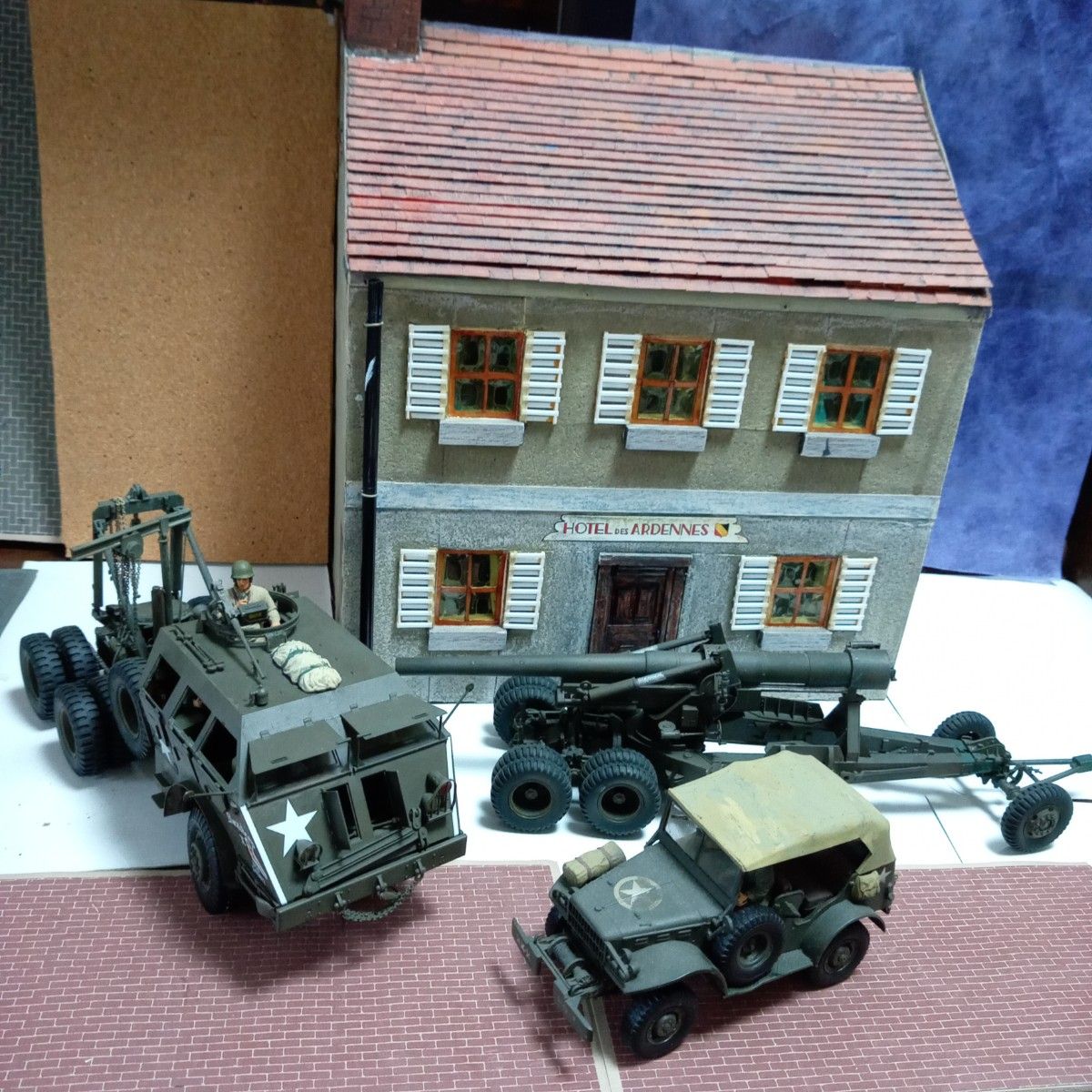 アメリカ軍用車輌・大砲　ジオラマ用　タミヤ・AFVクラブ・イタレリ　1/35 完成品 