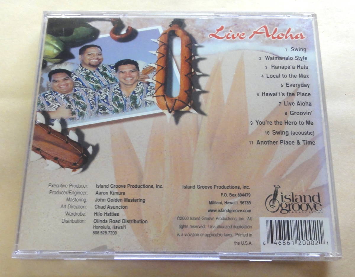 Imua / Live Aloha CD 　ハワイアン HAWAIIAN_画像2