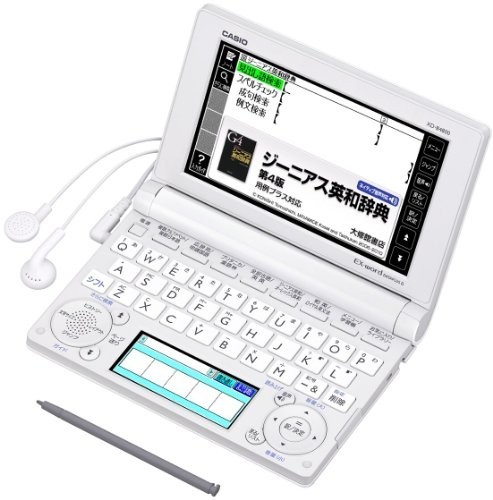 ( secondhand goods )CASIO Ex-word computerized dictionary high school student study model XD-B4800 white XD-B4800WE