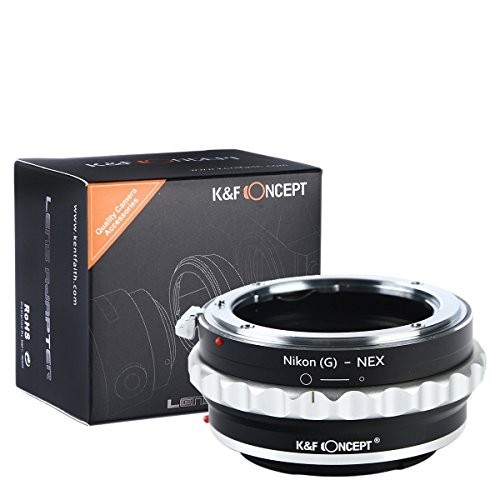 (中古品)K&F ConceptR マウントアダプター Nikon Gレンズ- Sony Nex Eカメラ装着用