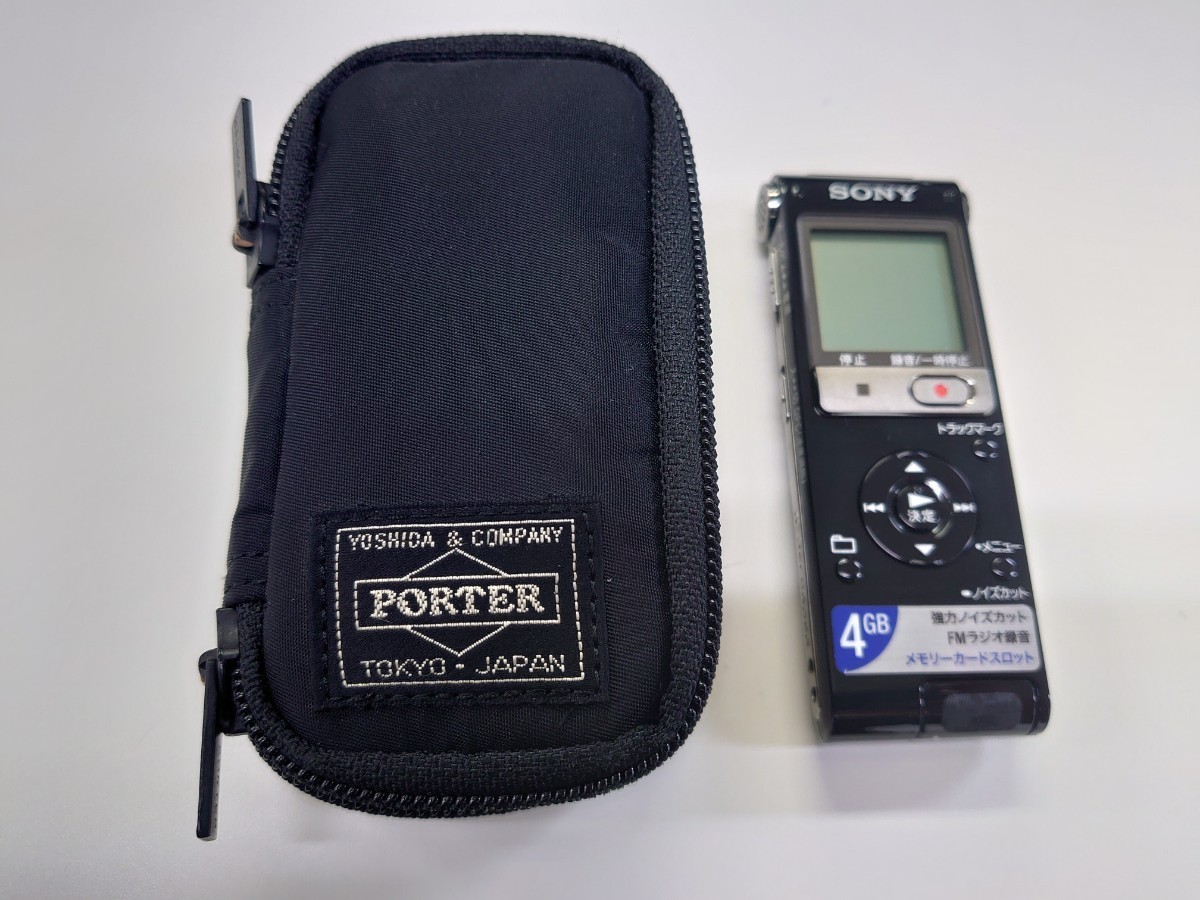 【中古 良品】 SONY ステレオICレコーダー 4GB UX513F ブラック ICD-UX513F/B ポーターケース付き