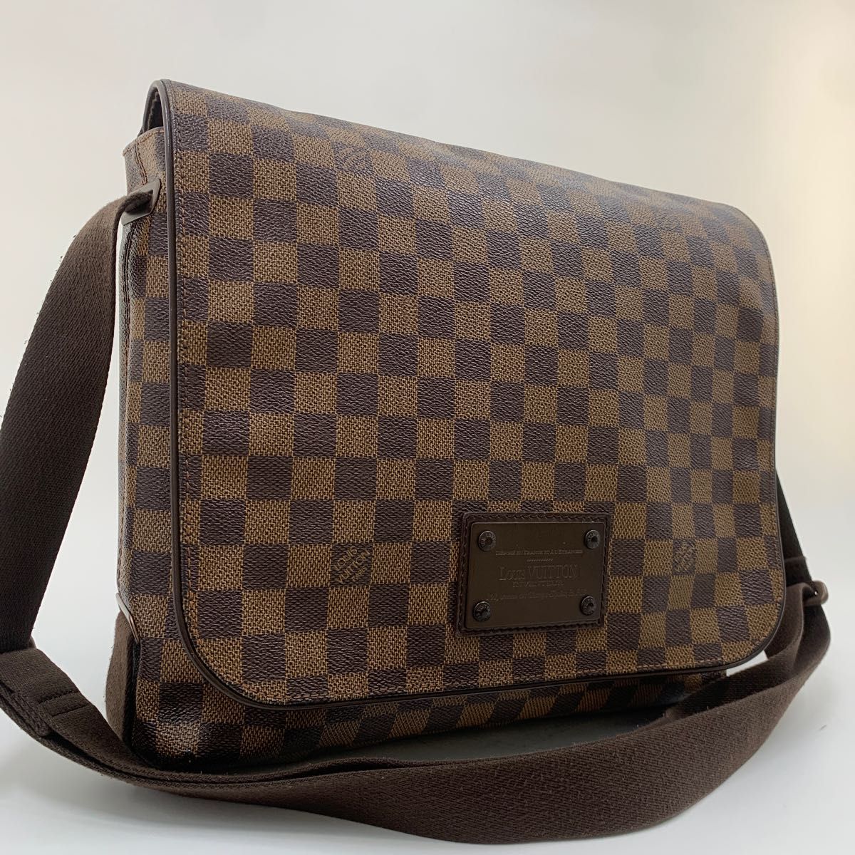 超極美品 ルイヴィトン ブルックリンMM ショルダーバッグ ブラウン メンズ LOUIS VUITTON