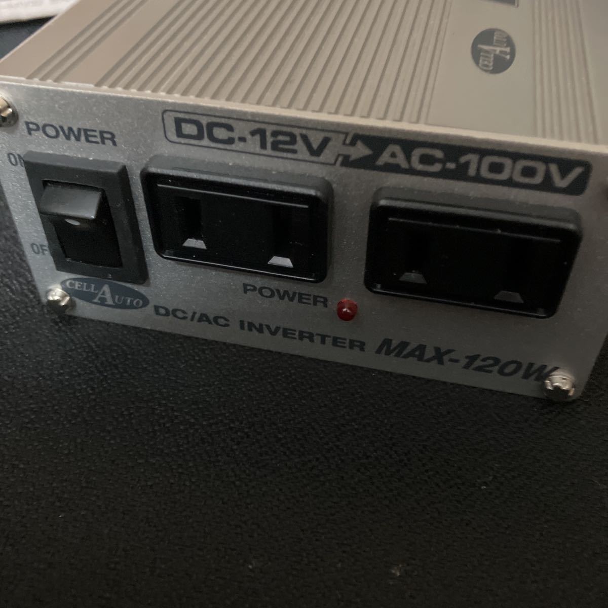 インバーター FDー120 DC12V AC100V 通電確認済み　現状品_画像2
