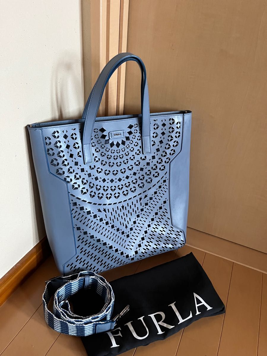 美品】FURLA トートバッグ ハンドバッグ ビジネスバッグ ショルダーバッグ-