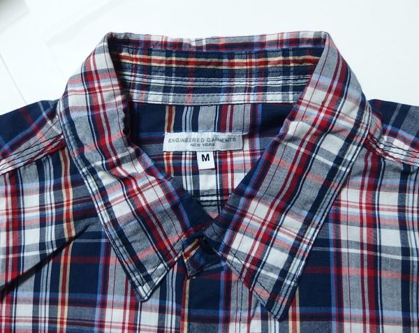 19SS Engineered Garments engineered garments Work Shirt Plaid Poplin рубашка work shirt M проверка 