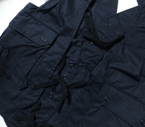 17SS Engineered Garments engineered garments C-1 Vest High Count Twill military the best S navy blue 