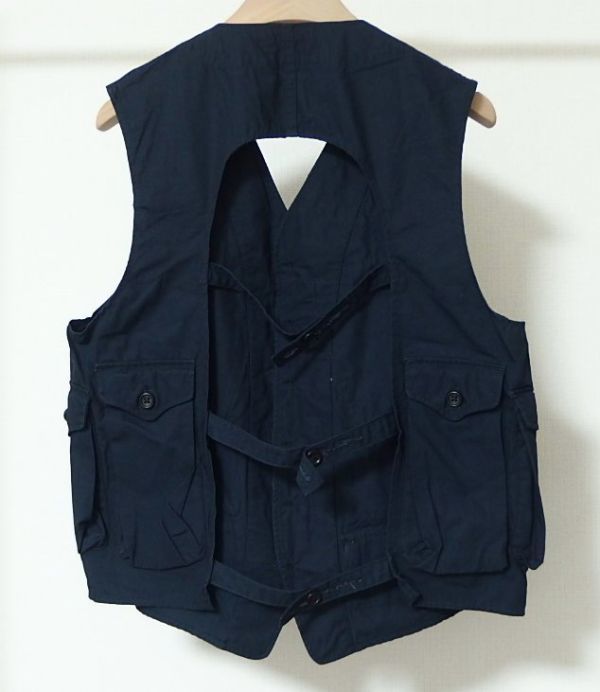 Engineered Garments engineered garments C-1 Vest Weather Poplin military the best S navy blue 