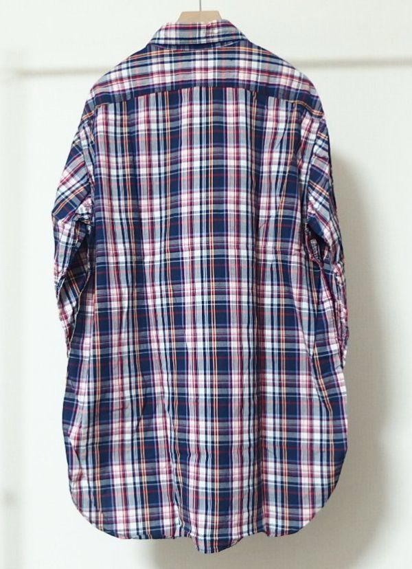 19SS Engineered Garments エンジニアードガーメンツ Work Shirt Plaid Poplin ワーク シャツ M チェック_画像2