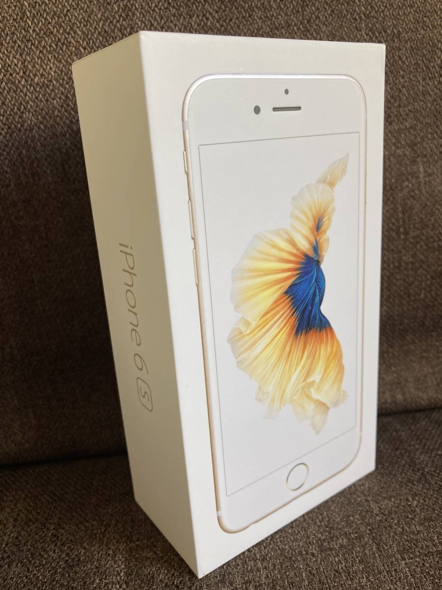 ★iPhone6S 16G 空箱 アップル Apple アイフォン ゴールド Gold 化粧箱 ステッカー 説明書 SIMピン_画像4