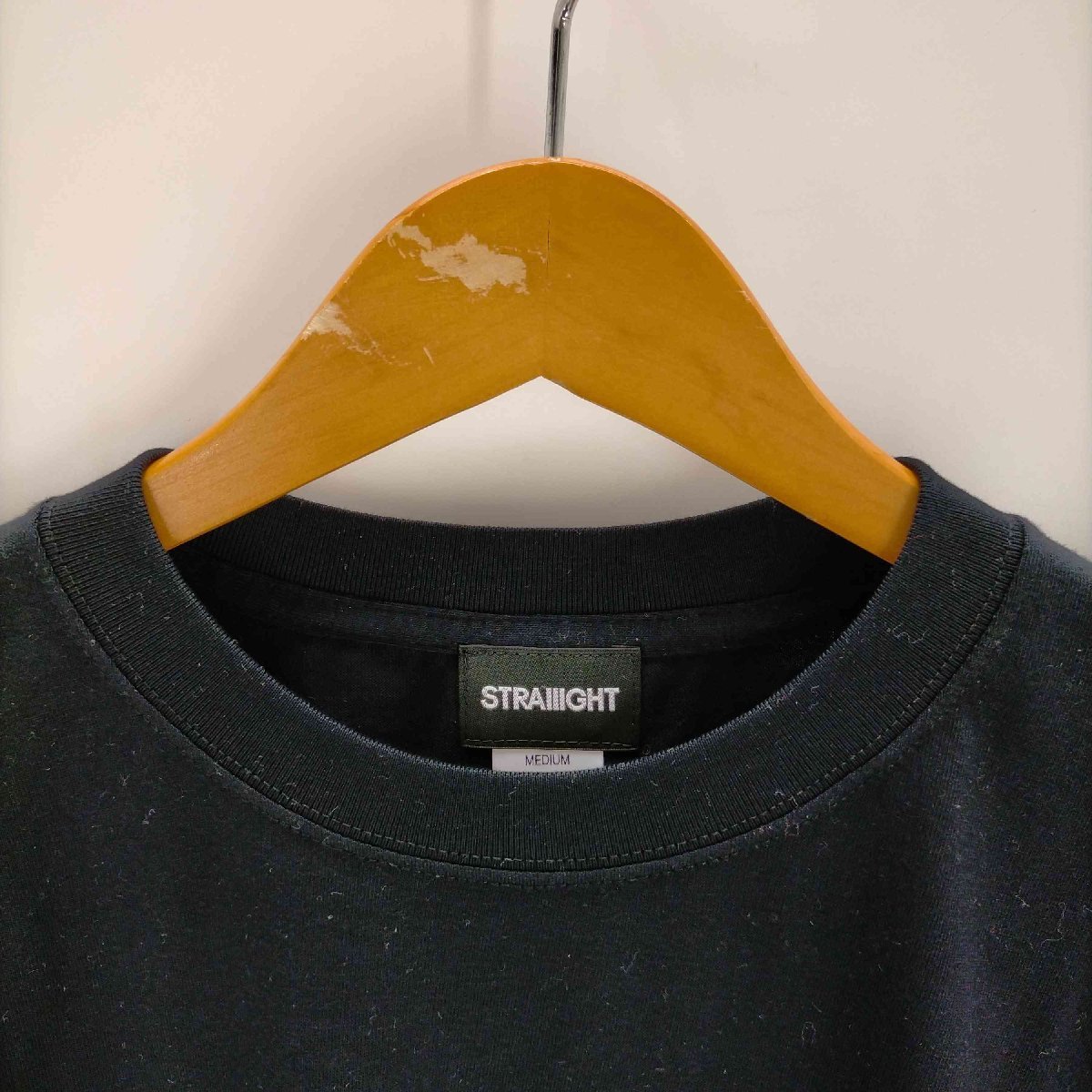 STRAIIIGHT(ストレイト) RS SS TEE BLACK メンズ JPN：M 中古 古着 0227_画像3