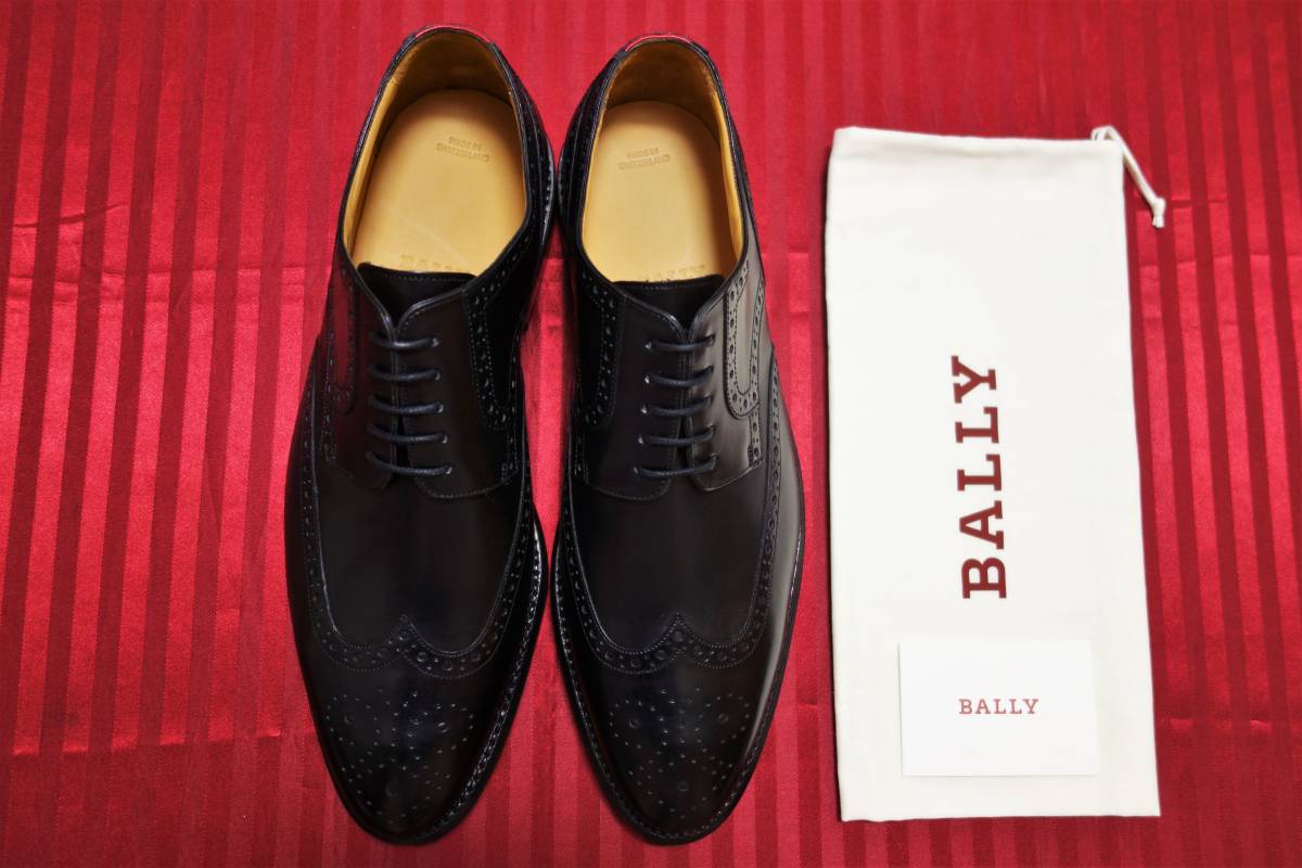 定価１１万円 未使用品 バリー(BALLY) ビジネスシューズ US９1/2D EU８1/2E(日本サイズ27.5cm) ブラックの画像1