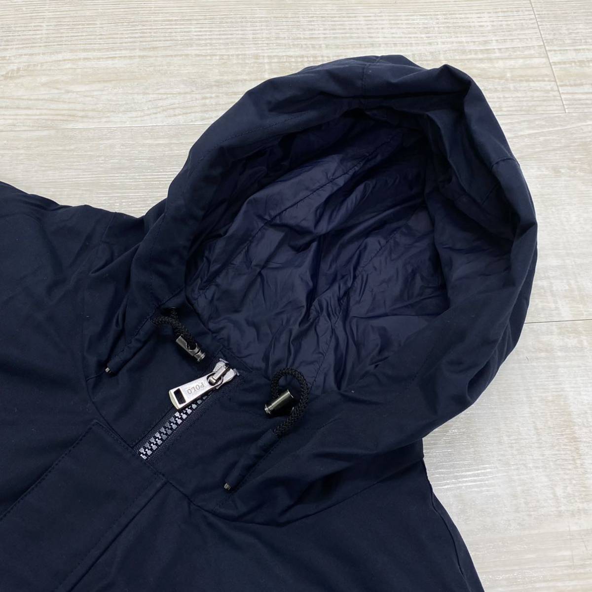 21aw POLO RALPH LAUREN ポロ ラルフローレン ツイル フーデッド コート マウンテン パーカー 大人 NAVY ネイビー 系 サイズ XL (71_画像6