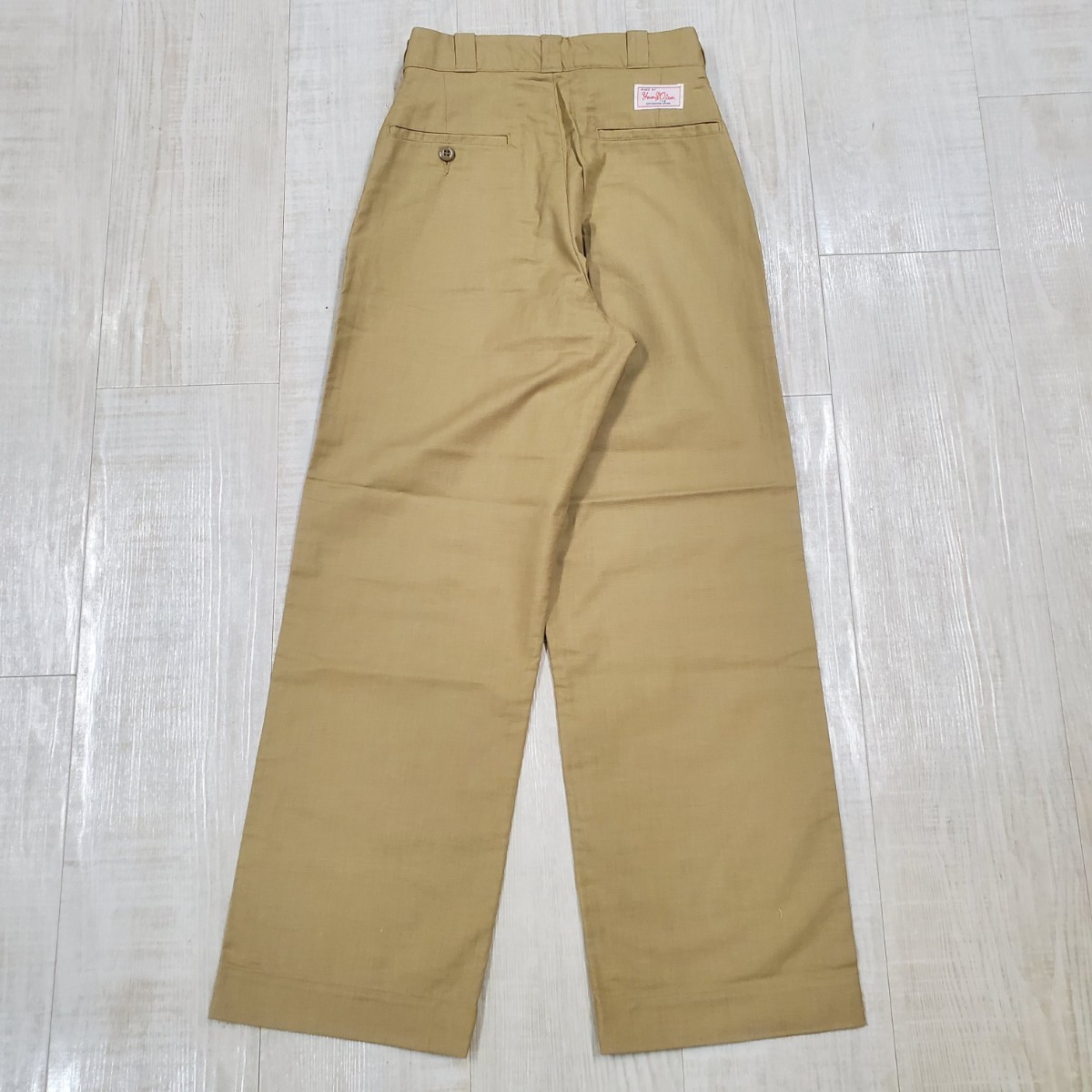 新品 ④ YOUNG & OLSEN ヤング アンド オルセン OLSEN'S BASIC PANAMAS ベーシック パナマ パンツ PANTS ベージュ サイズ 1_画像2