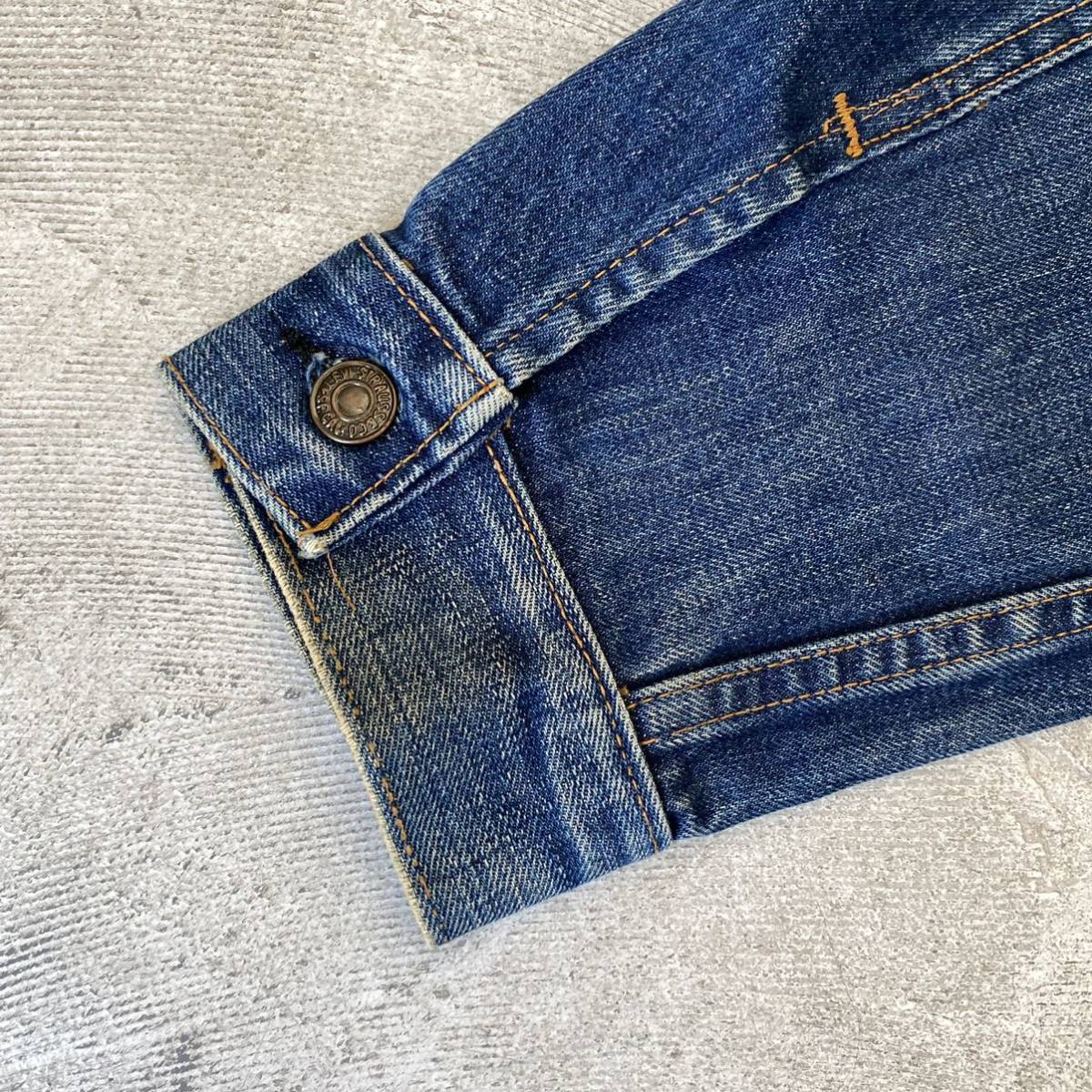 60s ~ 70s Vintage Levis 70505 0217 ビンテージ リーバイス 4th デニム ジャケット Gジャン 古着 ケアタグ ボタン裏 52 サイズ 46 位 (71の画像6