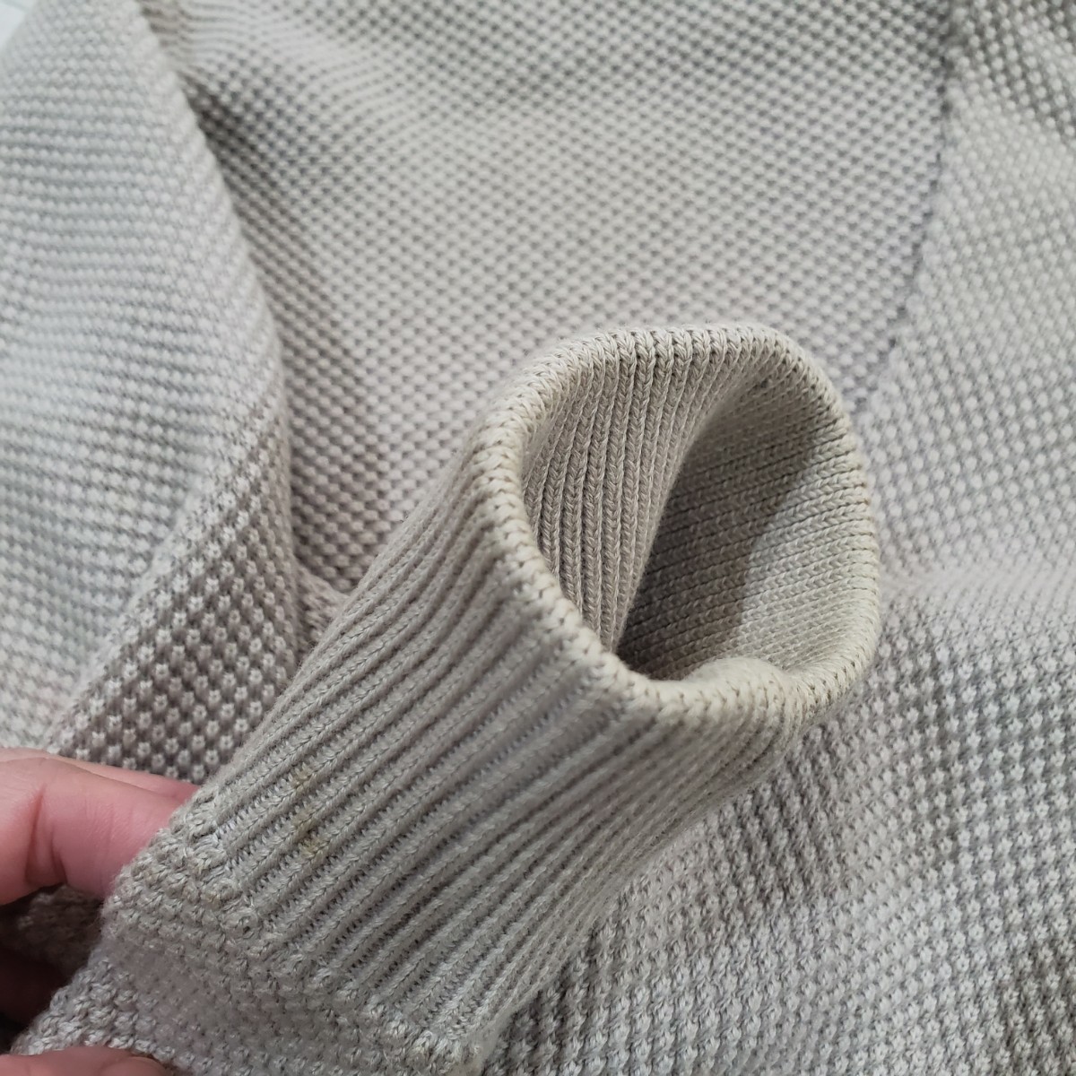 crepusculekreps cue ruMoss Stitch Cardigan Moss stitch cardigan cotton knitted cardigan feather weave size 1