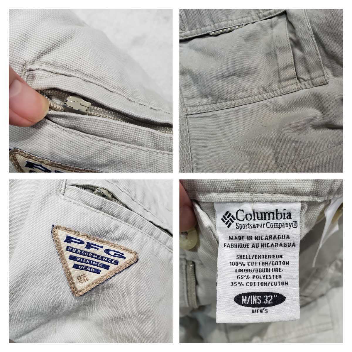 90s Columbia コロンビア PFG フィッシング 2way パンツ PANT_画像6