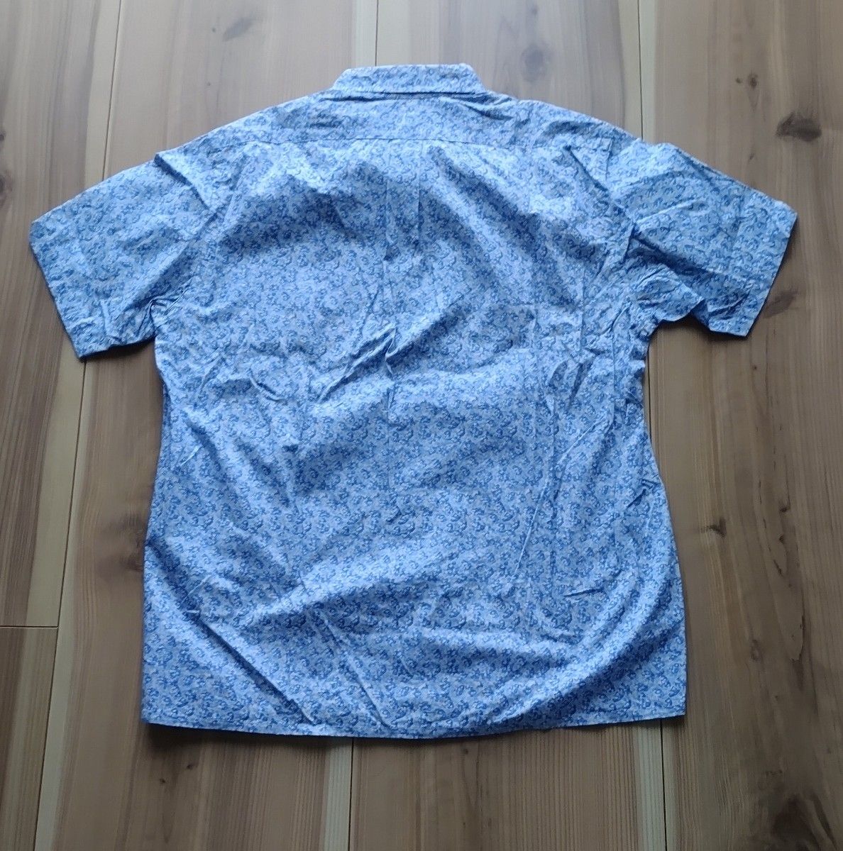 PERIP HERIQUE ペリフェリック カジュアルシャツ ブルー花小紋 40(M)信頼の日本製 ヤマトインターナショナル