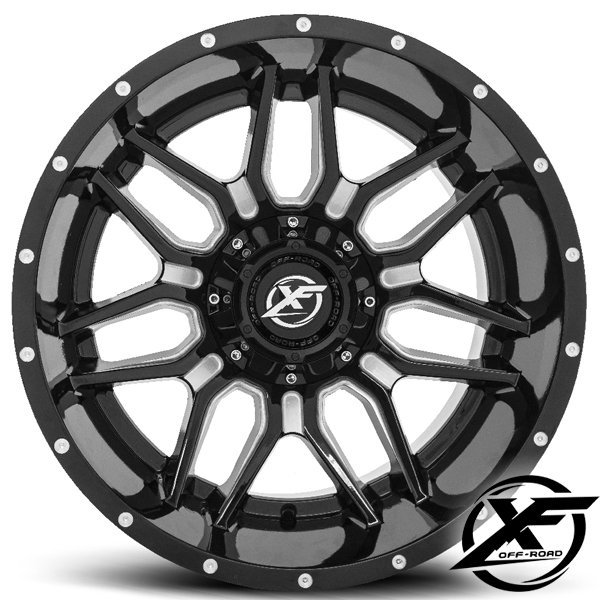 新品 20インチ ホイールのみ4本セット 20x10J FJクルーザー 80ランクル エスカレード XF OFFROAD XF222 -12 pcd135 6穴 pcd139.7 6穴_画像7