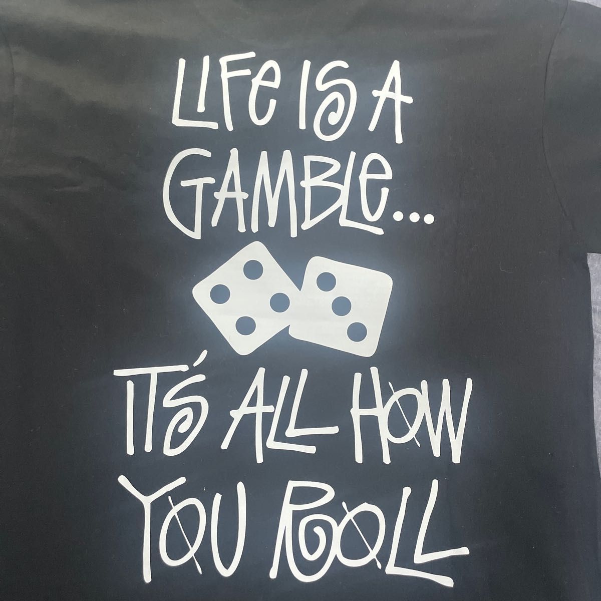 [Stussy ] LIFE IS A GAMBLE PLGMENT DYED TEE