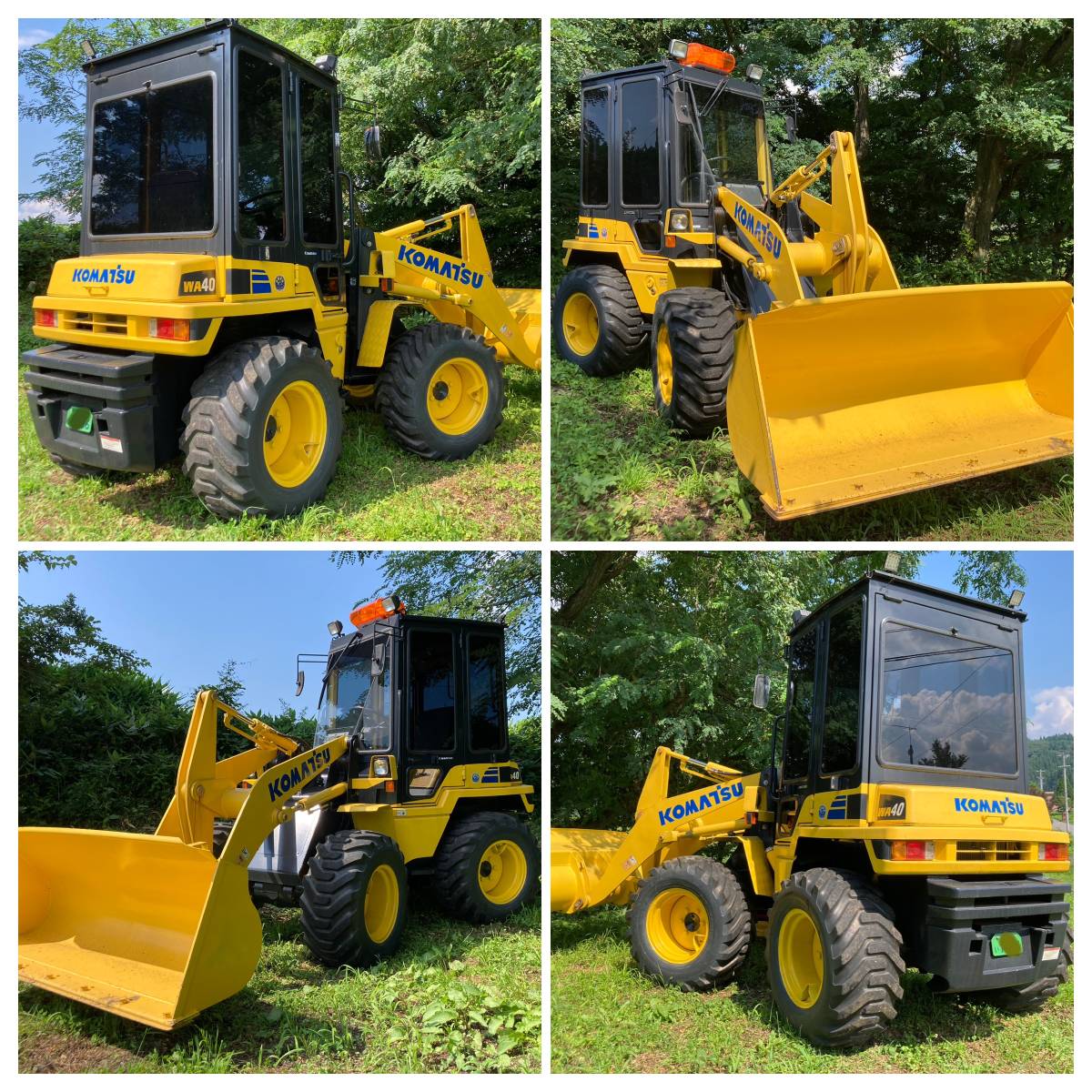 .... low operation. Komatsu WA40-3 merely. 800 hour pcs! tireshovel snowplow car wheel loader small size special bulldozer . snow Jobsun KOMATSU