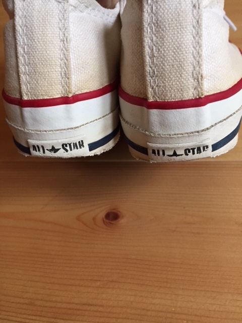 90's CONVERSE ALL STAR/コンバース オールスター Vintage/ヴィンテージ スニーカー Kids/キッズ用 USA製 生成り / チャックテイラー