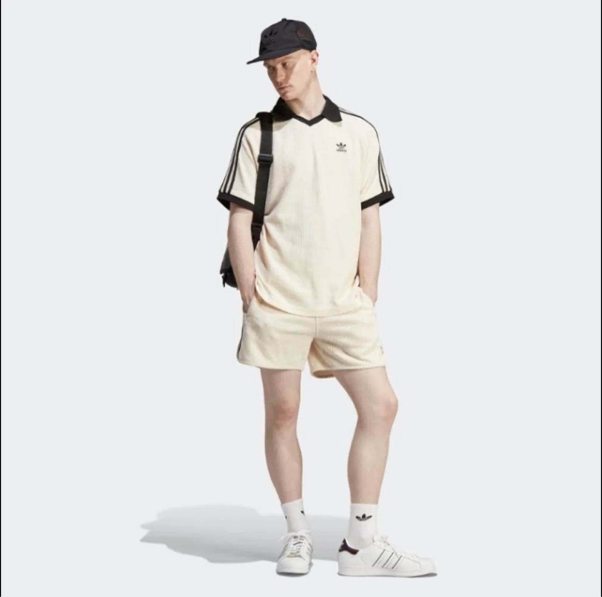 adidas Originals アディカラー ロゴ ワッフル Tシャツ 半袖