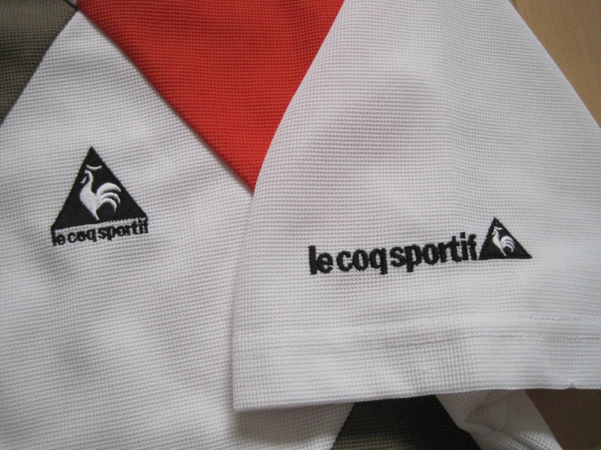 ルコック ゴルフ le coq sportif GOLF ポリエステル１００％ ポロシャツ アーガイル Lの画像3