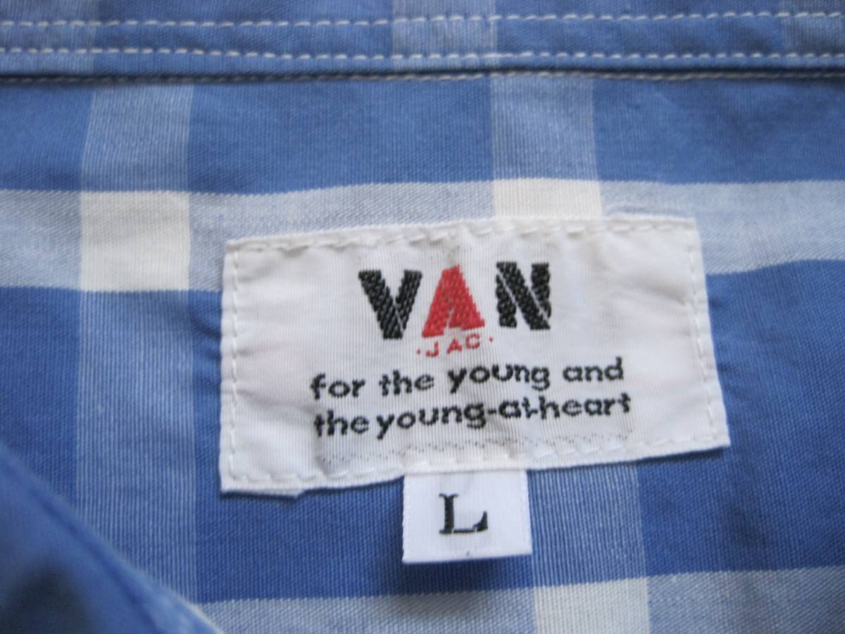 オールド　アーカイブ　日本製　VAN JAC　ヴァン　チェックシャツ　L_画像5