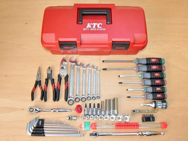 数量は多 ★KTC 工具ツールセット 全15種類★ツールボックス♪ プラハードケースEKP-3 工具セット