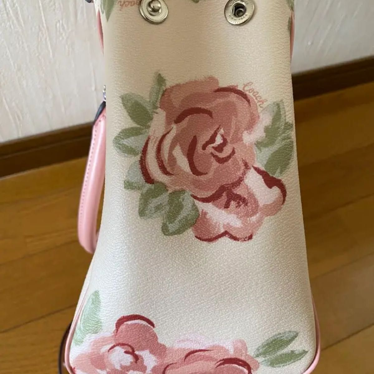 coach コーチ 薔薇 ばら バラ ローズ ショルダーバッグ ピンク ホワイト