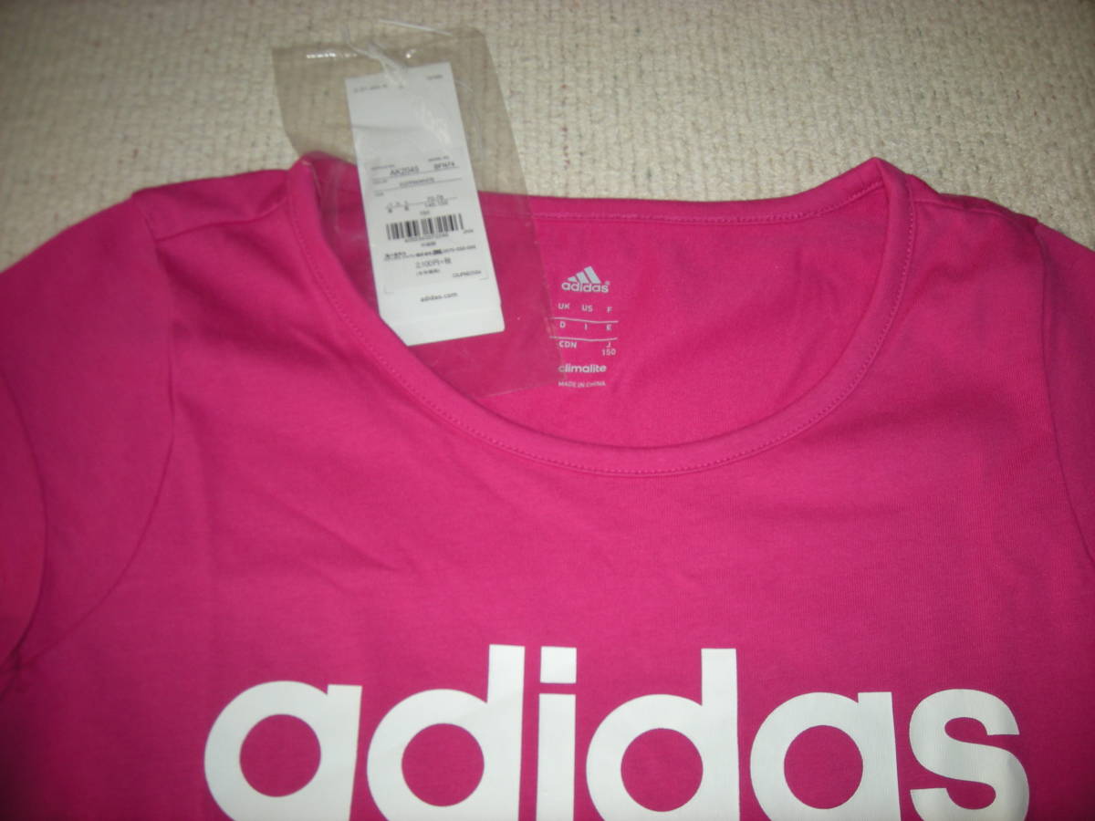 *adidas Adidas climaliteklaima light lady's shirt size 150 * beautiful goods 