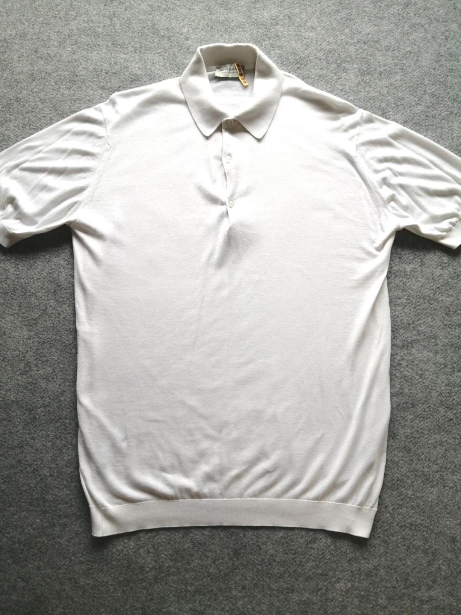 JOHN SMEDLEY ジョンスメドレー 30G シーアイランドコットン ニット ポロシャツ