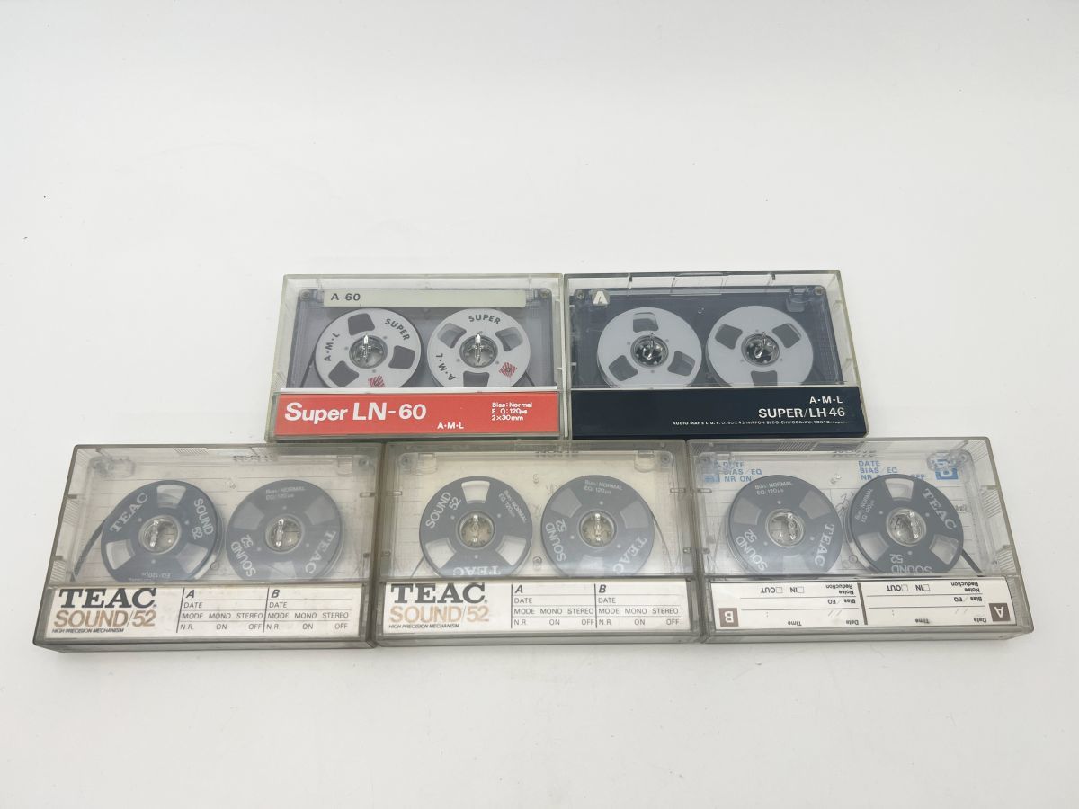 1 jpy start * rare open reel manner cassette tape TEAC SOUND/52 Super LN-60  SUPER/LH46 total 5ps.@ tab equipped recording ending *: Real Yahoo auction  salling