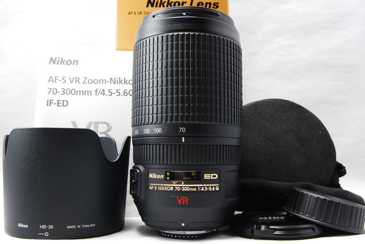 □美品□ニコン Nikon AF-S NIKKOR 70-300mm F4.5-5.6 G ED VR 付属品