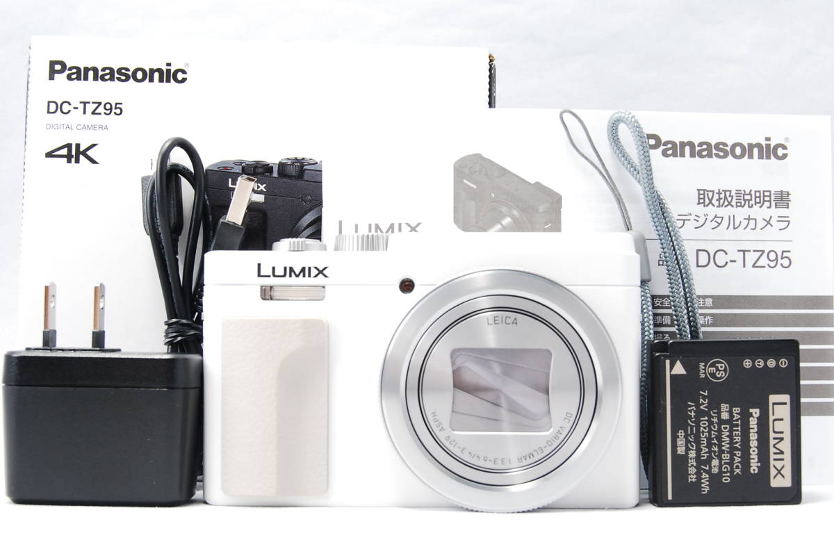 □美品□パナソニック Panasonic LUMIX DC-TZ95 ホワイト 光学30倍