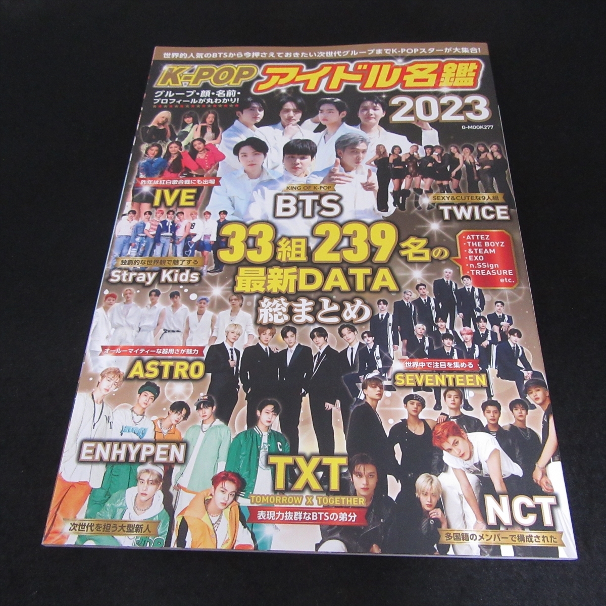 本 『K-POP アイドル名鑑 2023』 ■送120円 33組239名のデータ BTS TWICE IVE ASTRO TXT SEVENTEEN ENHYPEN NCT 他○_画像1