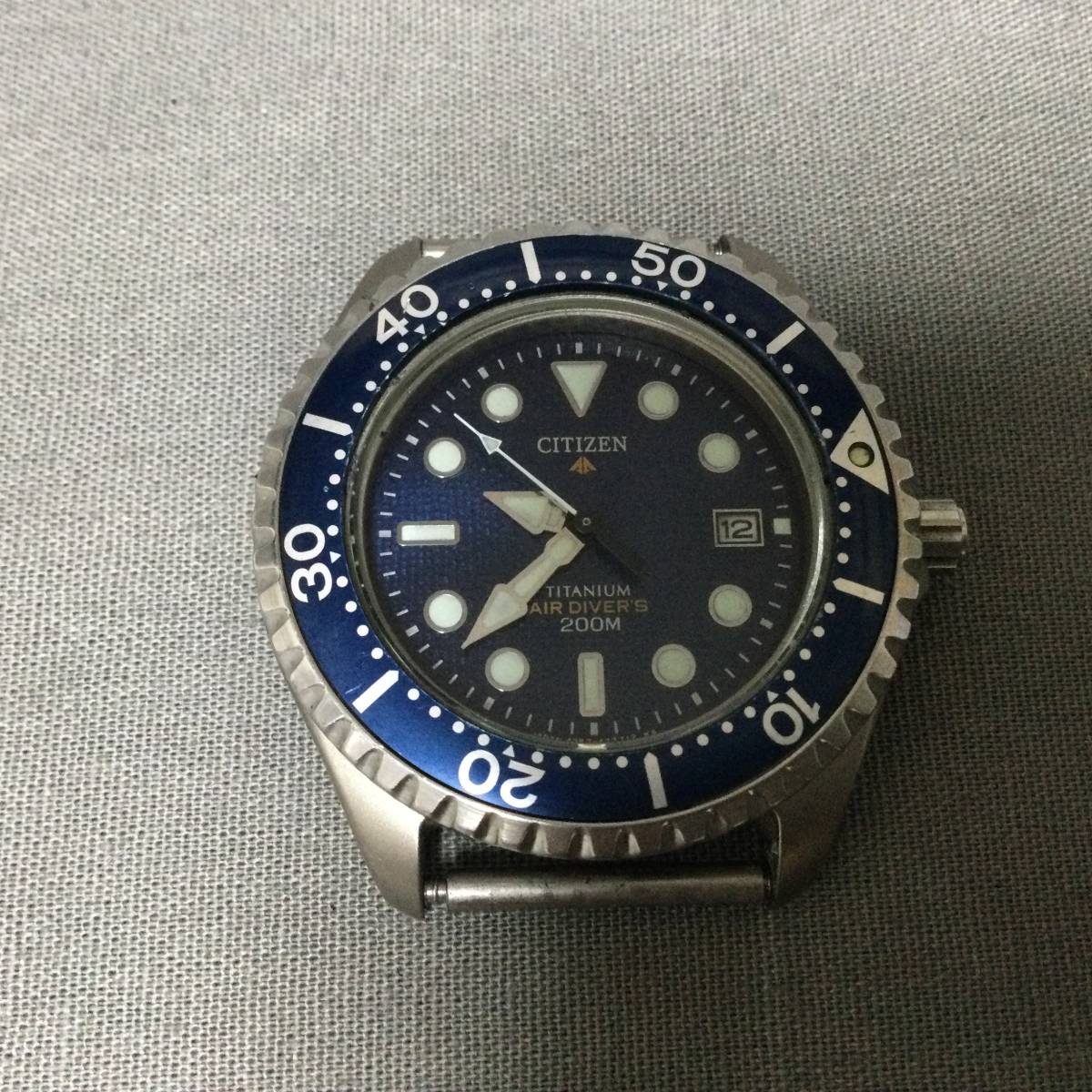 5507/20　GJ51616　CITIZEN　TITANIUM　ANTIMAG.4800　4767-472497　クォーツ　メンズ　不動　フェイスのみ　シチズン_画像1