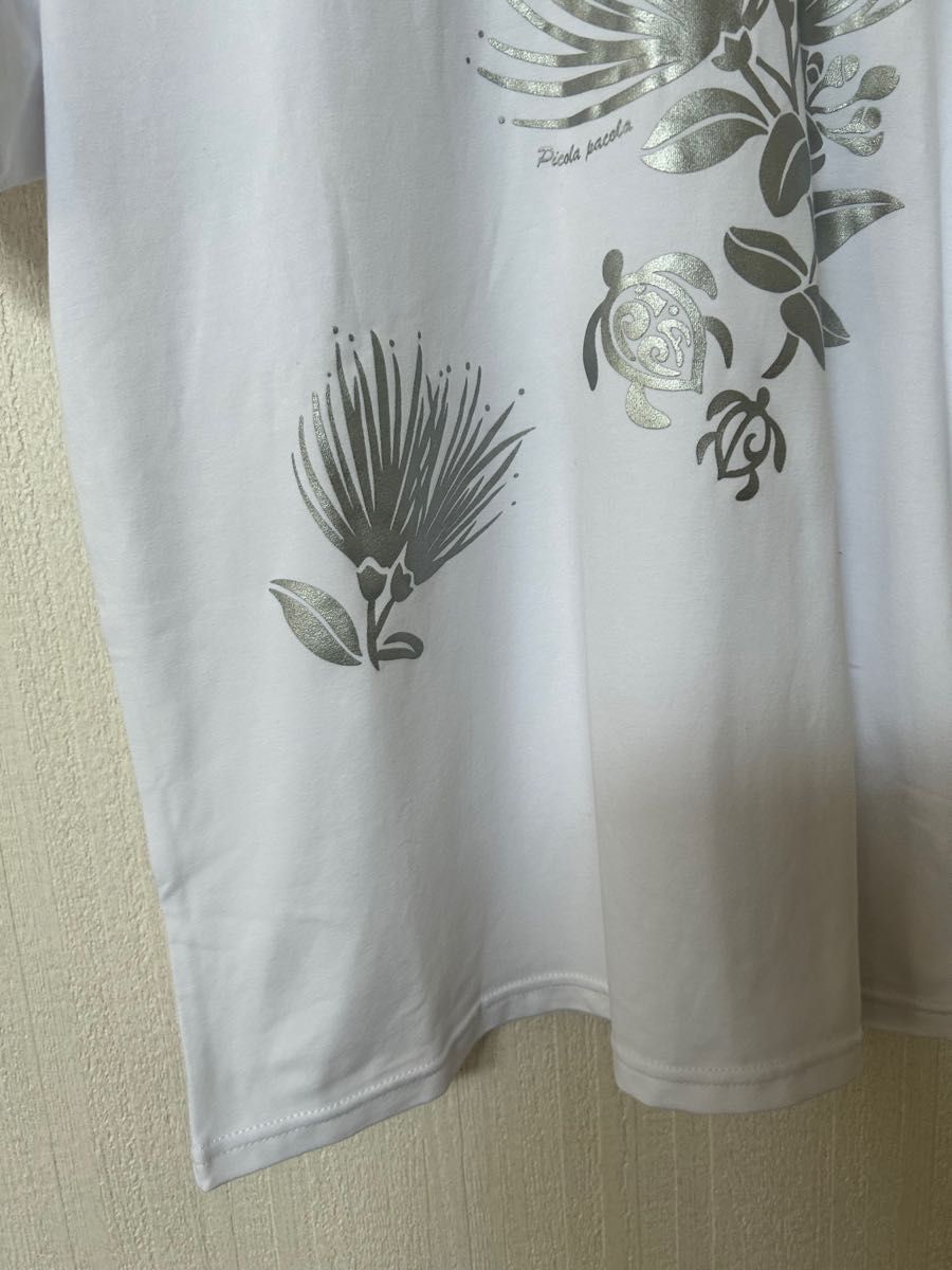mahalo 半袖　ティシャツ　白　レディース　LLサイズ　hawaii ホヌ