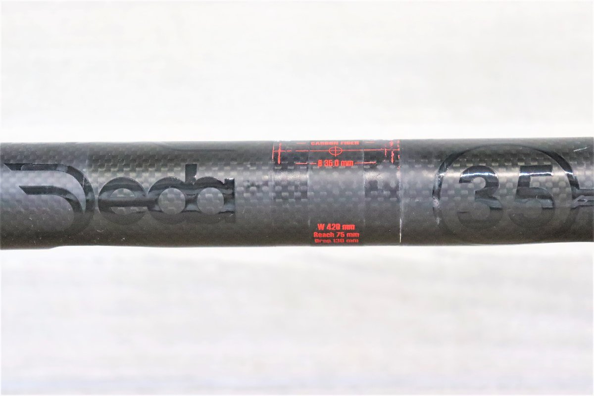 Deda TRENTACINQUE　デダ　トレンタチンクエ　400mm(C-C)　クランプ径Φ35　カーボン　ドロップハンドル　cicli17　38_画像2