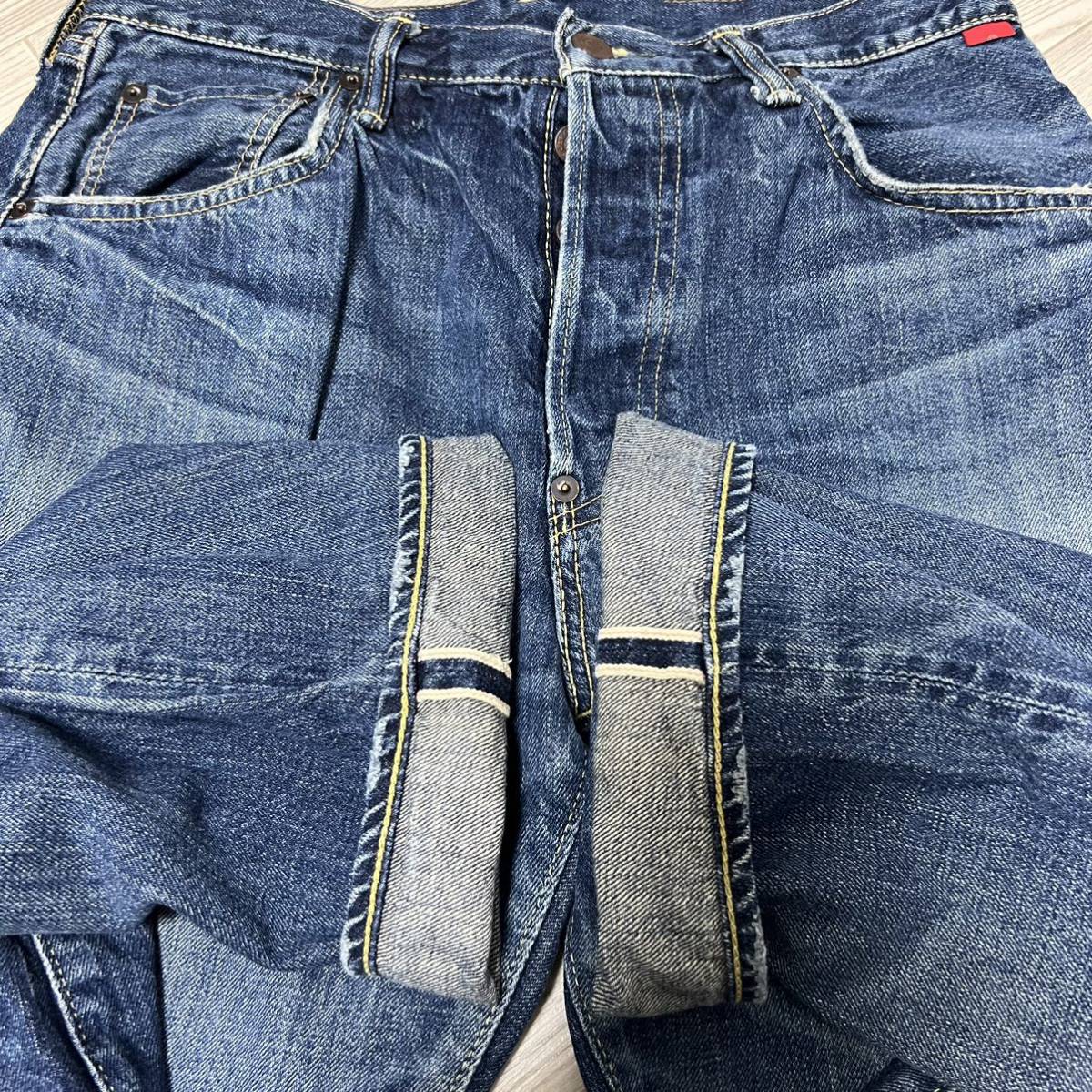 ANACHRONORM ユーズド加工セルビッチデニム 日本製 アナクロ ANACHRONORM ユーズド加工セルビッチデニム 日本製 アナクロ