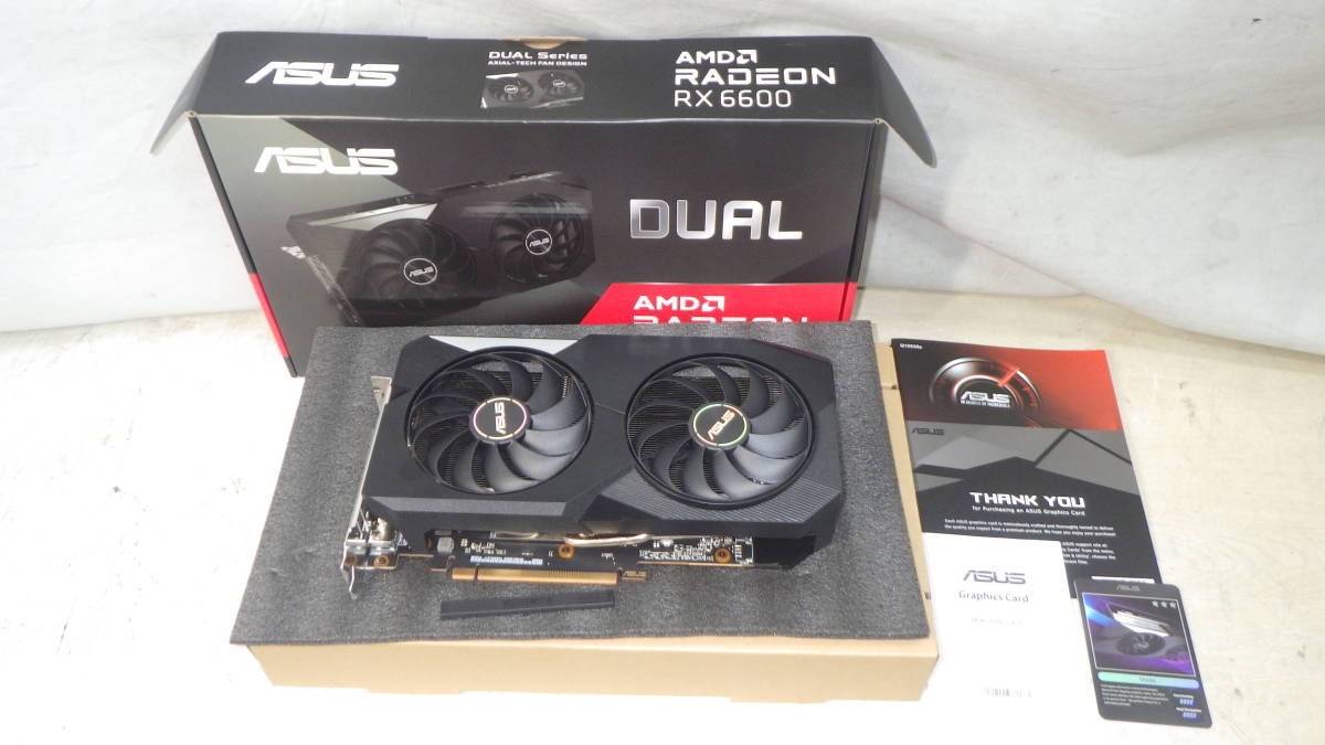 お得な情報満載 □ASUS□セミファンレス仕様/Radeon RX6600□DUAL