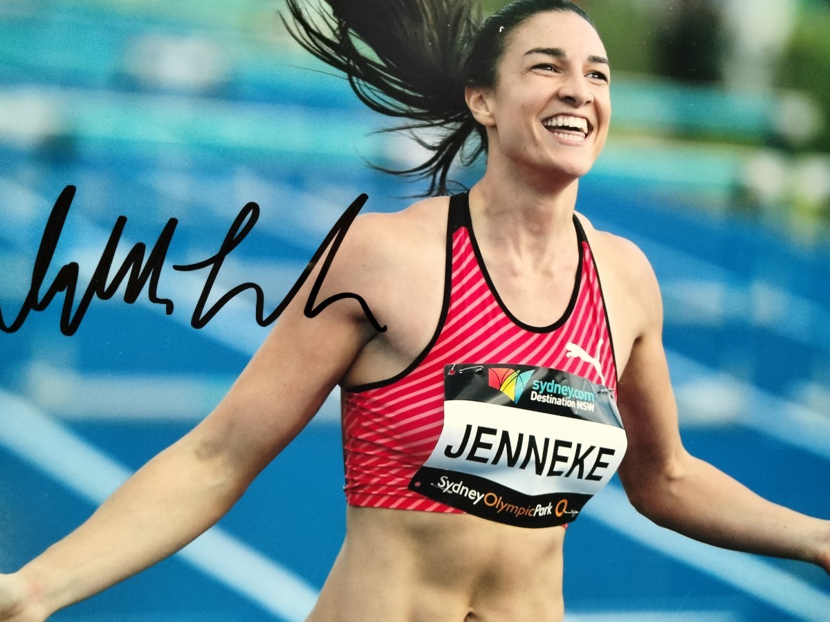  Michel *jenek с автографом фотография...Michelle Jenneke... Австралия. бег с препятствиями игрок...16
