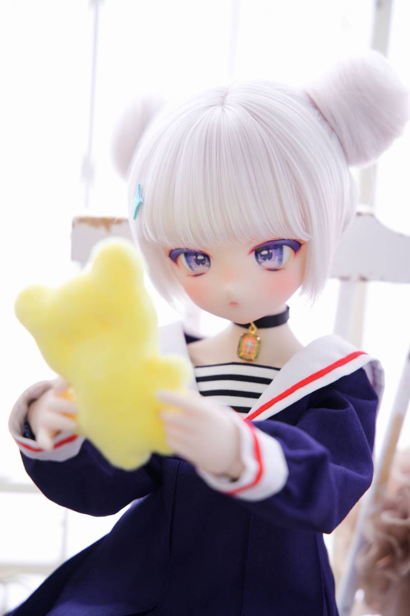 うぱたろー☆DDH-01 セミホワイト肌カスタムヘッド（難あり）＋ディーラー様製デカールアイ_画像8