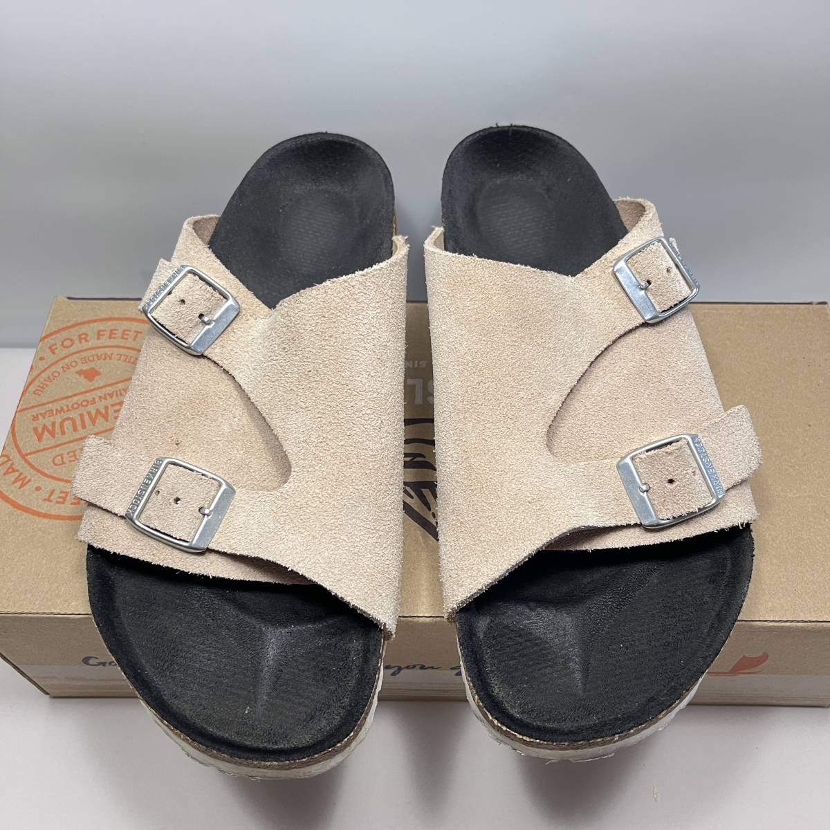 BIRKENSTOCK ビルケンシュトック ZURICH チューリッヒ レアカラーベージュピンク サンダル_画像1