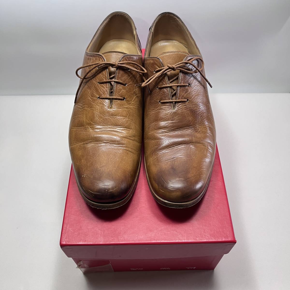 激安本物 Silvano MADEINMARCHE Lattanzi 26cm位 41.5 ドレスシューズ イタリア製 革靴 シルバノラッタンジ メイドインマルケ 靴