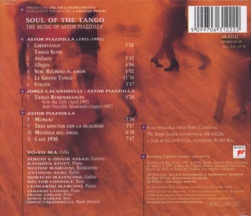SOUL OF THE TANGO PIAZZOLLA, ASTOR 輸入盤CD_画像2