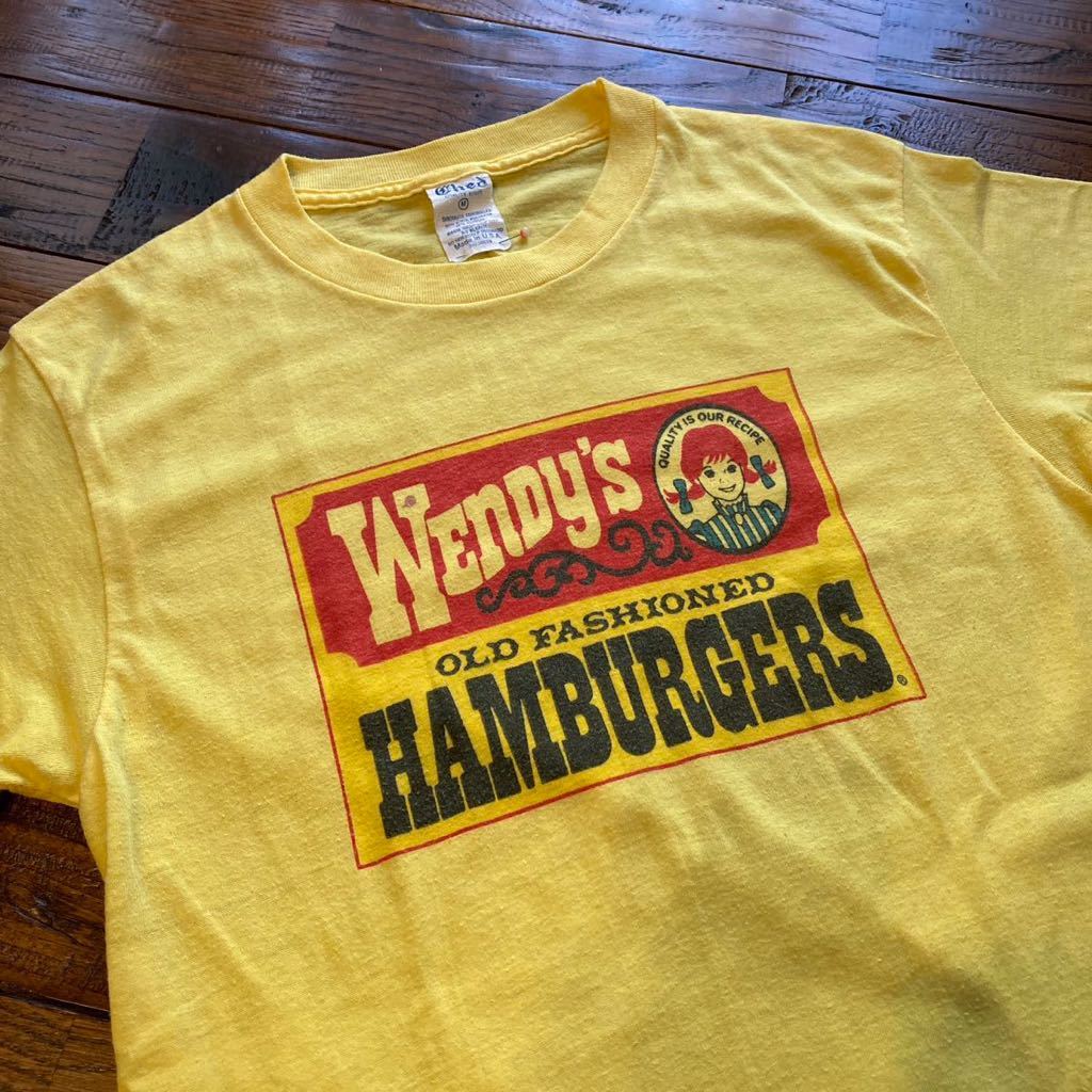 超歓迎された】 USA製 レア!80s Wendy's アメリカ古着 ビンテージ